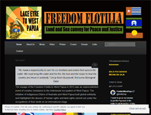 Tablet Screenshot of freedomflotillawestpapua.org